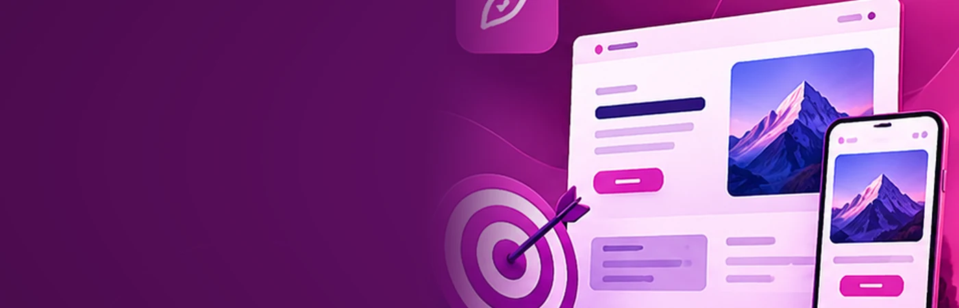 Exemplo visual: Landing pages