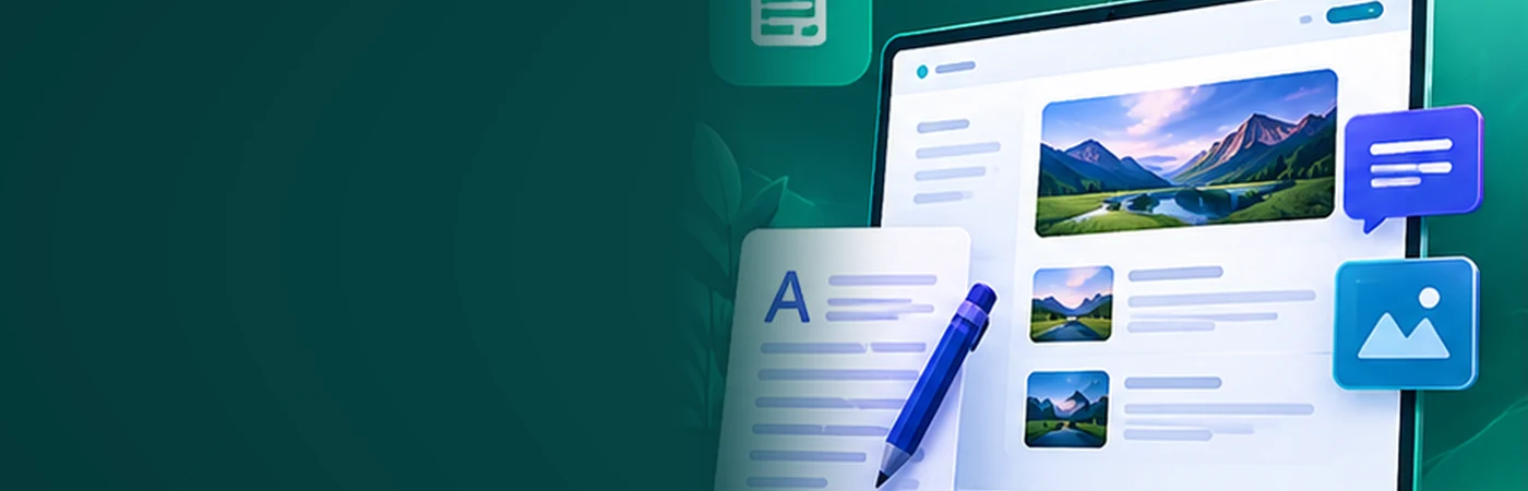 Exemplo visual: Blogs e portais de conteúdo