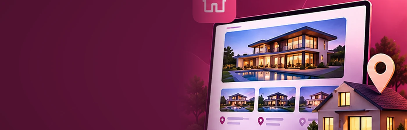 Exemplo visual: Sites para imobiliárias