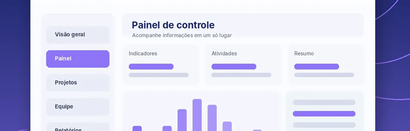Exemplo visual: Soluções SaaS
