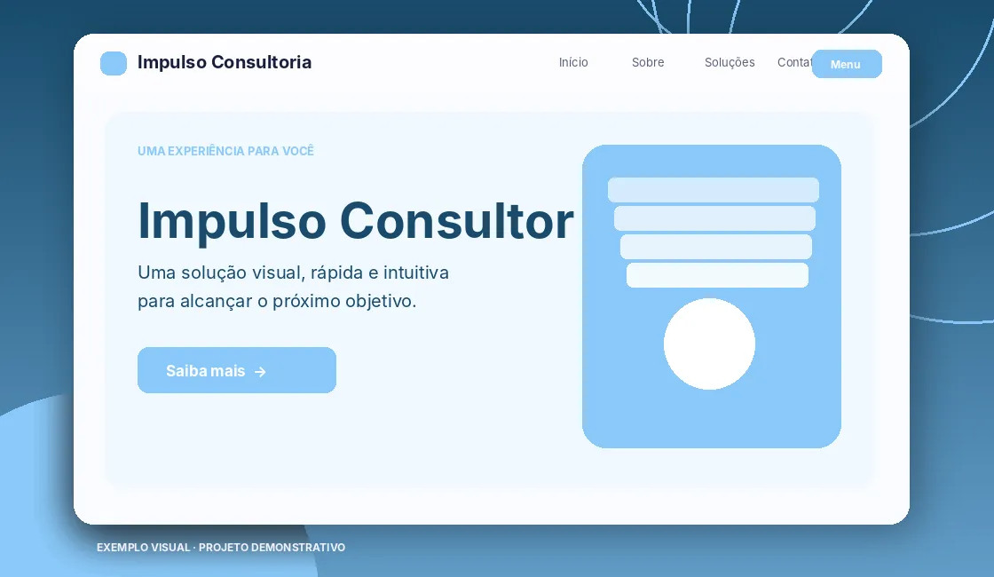 Prévia do projeto Impulso Consultoria — Demonstração
