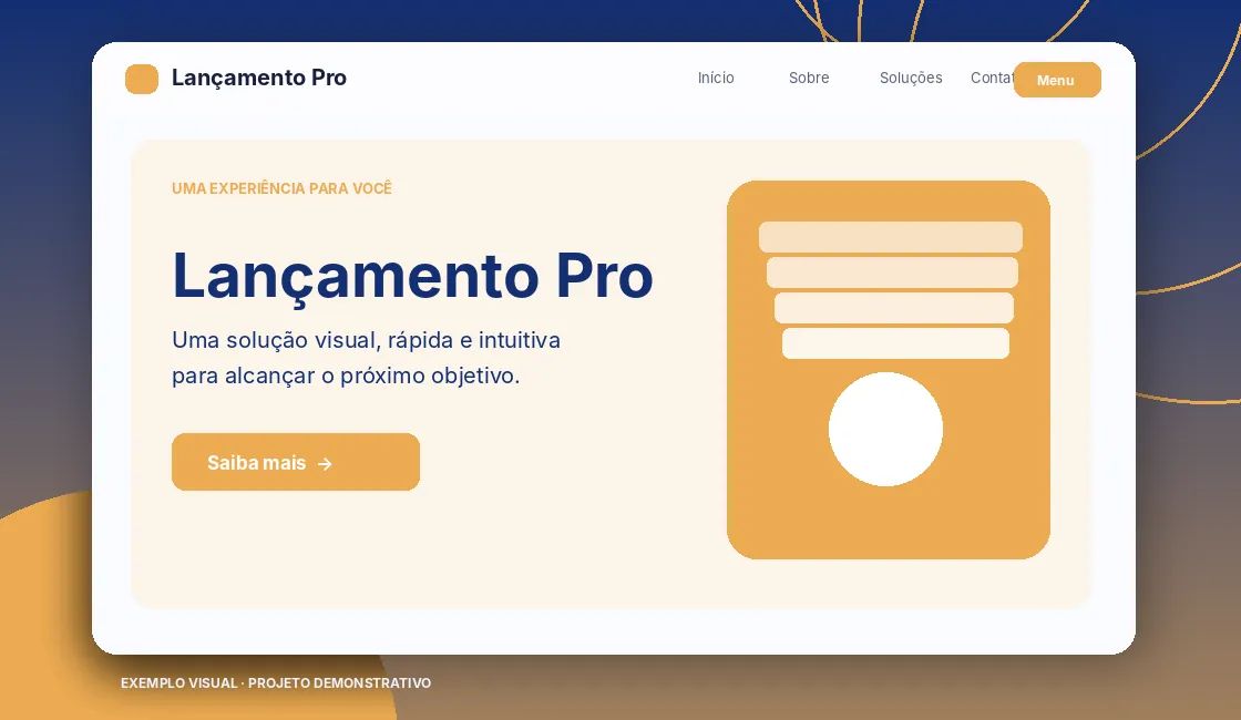 Prévia do projeto Lançamento Pro — Demonstração