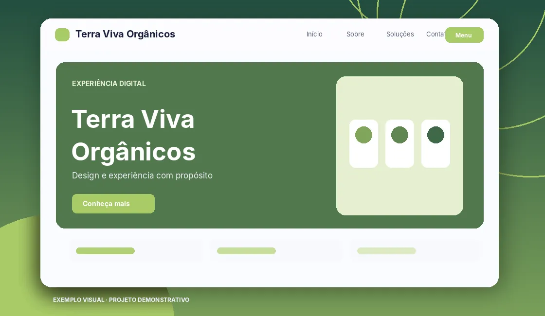 Prévia do projeto Terra Viva Orgânicos — Demonstração